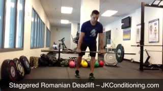 Staggered Romanian Deadlift [upl. by Zulaledairam]