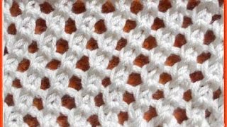 Knitting for beginnersamp Mesh pattern [upl. by Atilem]