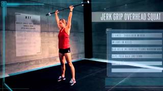 Jerk Grip Overhead Squat  Narrow grip Overhead squat [upl. by Aihsenod]