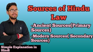 Sources of Hindu law Ancient and Modern Sources of Hindu Law lawwithtwins vlogwithtwins [upl. by Joo]