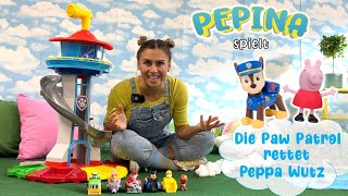 🐶 PAW PATROL rettet PEPPA WUTZ 🐷 Pepina spielt eine RettungsMission 🚁 [upl. by Eiggep]