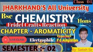 Friedel crafts reaction or mechanism by Satish sir Bsc neet jee chemistry mechanism 2024 [upl. by Yager]