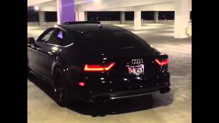 Vader Audi A7 Sportback making thunder at car park w ARMYTRIX CatBack Valvetronic Exhaust [upl. by Lorry]