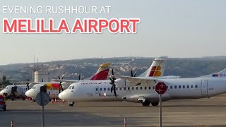 HD Departures and arrivals at Melilla Airport [upl. by Trab]