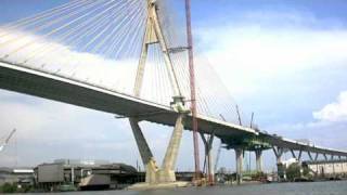 Bhumibol Bridge construction progressThailand [upl. by Demetris]