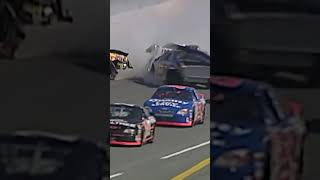 Incredible racing ends in early crash in the 2000 Bud Shootout Qualifier nascar shorts [upl. by Fasta]