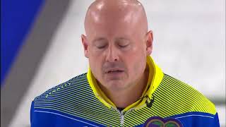 AGITopShots  2022 Tim Hortons Brier  March 7  AB  Kevin Koe quadruple takeout [upl. by Inod]