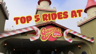 Top 5 Rides at Gullivers Valley [upl. by Leigh]