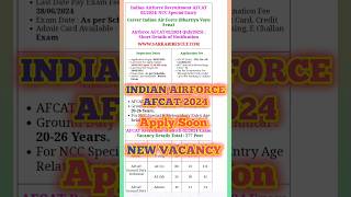 AFCAT Recruitment Batch 022024 ।Indian Airforce Recruitment AFCAT 022024।AFCAT Notification।AFCAT [upl. by Aylward80]