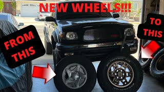 Installing TRD PRO Wheels On First Gen Tacoma [upl. by Uela]