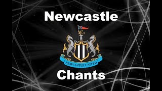 Newcastles Best Football Chants Video  HD W Lyrics [upl. by Aldas]