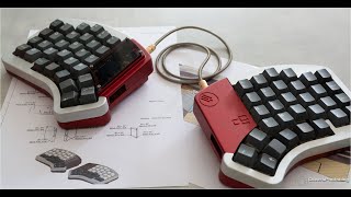 Split keyboard case Elora custom build [upl. by Alenas]