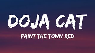 Doja Cat  Paint The Town Red Lyrics [upl. by Aciretnahs]