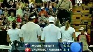 Federer amp Mirka vs Hewitt amp Molik  part 8 [upl. by Armelda234]