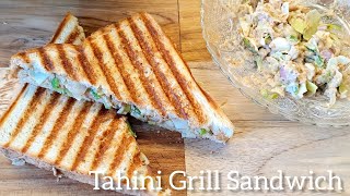 Tahini Grill Sandwich  Lebanese Sandwich  Veg Grill Sandwich  Veg Tahini Sandwich  Tahini Sauce [upl. by Galanti]