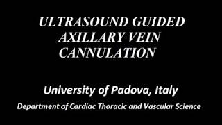 Ultrasound guided axillary vein cannulation for cardiac implantable electronic devices CIEDs [upl. by Oisangi]