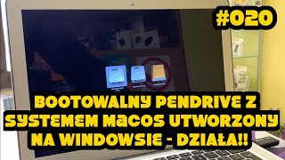 JAK na Windows zrobić BOOTOWALNY PENDRIVE z systemem MacOS  MacOS bootable pendrive using Windows [upl. by Fillender594]