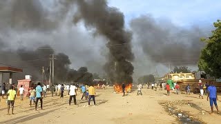 Chadian President Visits Military Ammunition Depot Explosion Site [upl. by Acinonrev432]