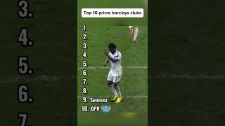 Top 10 Prime Barclays Clubs [upl. by Arhez]