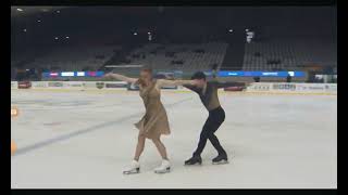 Lou TERREAUX  Noe PERRON FRA Free Dance Ice Challenge 24 Graz [upl. by Tris]