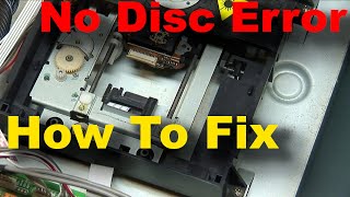 How to Fix CD or DVD Player No Disc Error  wont play cd [upl. by Lobel]