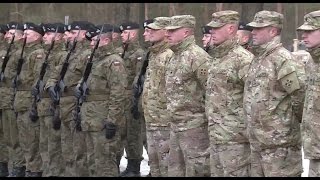 US NATO troops surge in Europe after Russian aggression [upl. by Quintin]