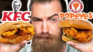 KFC vs Popeyes Taste Test  FOOD FEUDS [upl. by Saks737]