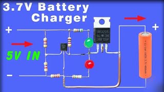 37v Lithium Battery Charger Circuit  DIY 37v Battery charger using TL431 Regulator [upl. by Attoynek]