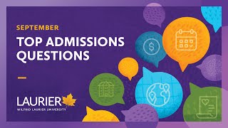 Laurier Admissions September Video [upl. by Kristoforo]