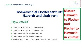 Master Fischer to Haworth and Haworth to Fischer in 20 minutes I Carbohydrates I competitive exams [upl. by Rois]