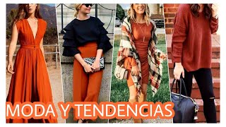 OUTFITS COLOR CHEDRON MODA Y TENDENCIA EN COLORES LOOKS DIFERENTES [upl. by Jermaine396]