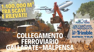 Collegamento ferroviario GallarateMalpensa un cantiere tecnologico [upl. by Rosabella]