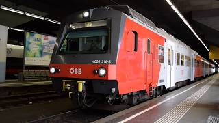 ÖBB 4020 316  S40 SB 21046  Wien FranzJosefsBahnhof [upl. by Nehttam]