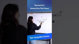 Interactive Flat Panel with AIPowered Whiteboard  Featuring Text Recognition Technology [upl. by Tihw]