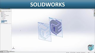 SOLIDWORKS  Creating Derived Sketch [upl. by Anwahsar]