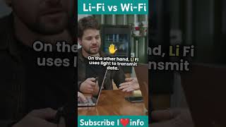 Wifi vs LiFi  Difference Between WiFi and LiFi technology wifi lifi invention newtech [upl. by Huckaby]