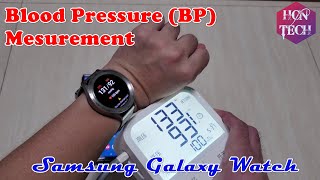 Samsung Galaxy Watch  How to calibrate Blood Pressure Monitor [upl. by Felix]