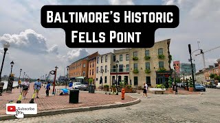 Baltimores Historic Fells Point Neighborhood [upl. by Annatnom]