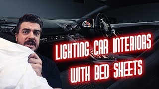 LIGHTING CAR INTERIORS WITH BED SHEETS [upl. by Samira619]