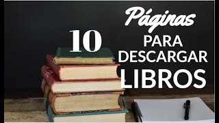 10 páginas para descargar libros GRATIS [upl. by Wendin]