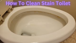 Cleaning Dirty Toilet With Baking Soda Vinegar amp Dish Soap toilet [upl. by Tonia908]