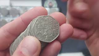 £100 50p Coin Hunt for EVERY UK 50P COIN 32 [upl. by Mylo]