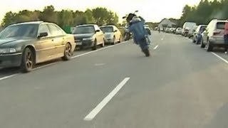 Motorcycle One Wheel Fail [upl. by Eniac]