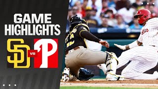 Padres vs Phillies Game Highlights 61824  MLB Highlights [upl. by Adnilim]