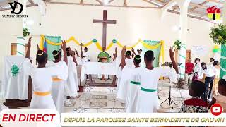 Mime chant Gloria  Solennité Pour les 4 ans Chorale Ste Bernadette5ans de Fondation de la Paroisse [upl. by Yllaw]