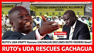 Just Now‼️RUTO’s UDA Party RESCUES GACHAGUA Declines RUTO’s orders BETRAYING their LEADER panic NOW [upl. by Margetts]