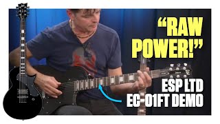 Streamlined ESP LTD Deluxe EC01FT Electric Guitar Demo [upl. by Armillas]