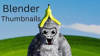 How To Make 3d Gorilla Tag Blender Thumbnails [upl. by Jenette215]