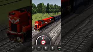 Beautiful Diesel locomotive on fire 🔥🔥 gaming indianrailwaytrainsimulatornewroute train [upl. by Nwatna]