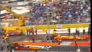 Drag Racing 1998  Rico Anthes 1st 4sec Top Fuel run  498  Nitrolympix Hockenheim [upl. by Ainocal]